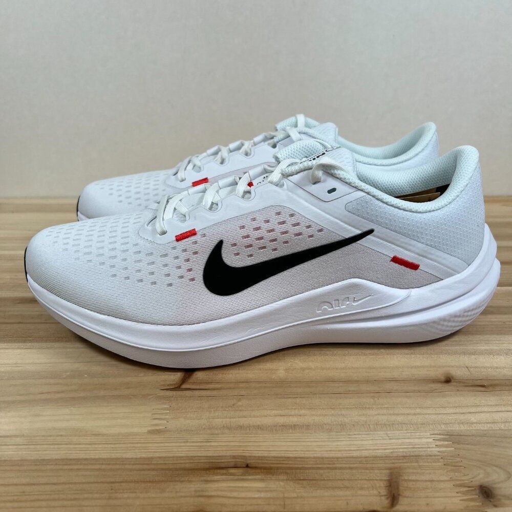 Nike Air Winflo 10 road running shoes Mens 12 White Black Light Crimson - Picture 6 of 9